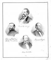 Hon.William Bell, Major -General Charles R. Woods, Waldo Taylor, Judge Charles Follett, Licking County 1875